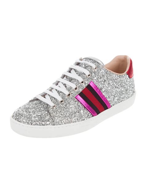 gucci shoes women sparcales|gucci glitter web sneakers.